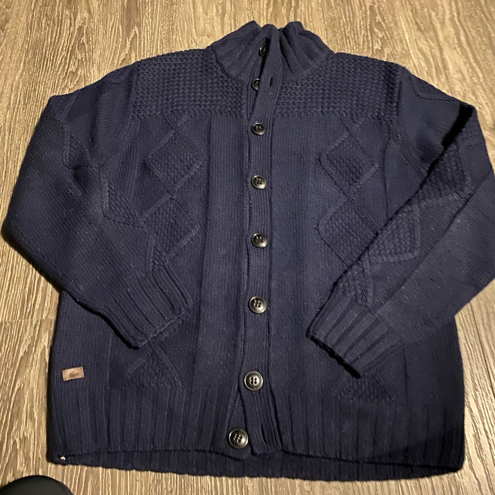 Mens Lacoste knitted sweater with buttons size 5